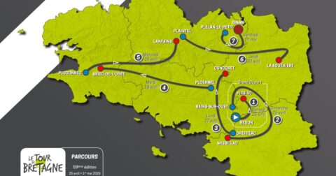 Parcours du Tour de Bretagne 2026