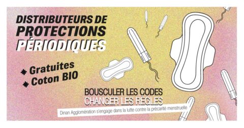 Des distributeurs de protections périodiques gratuites dans les établissements de Dinan Agglomération
